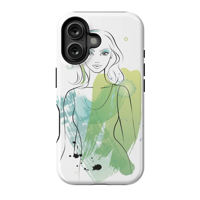 iPhone 16 StrongFit Watercolour girl by Martina