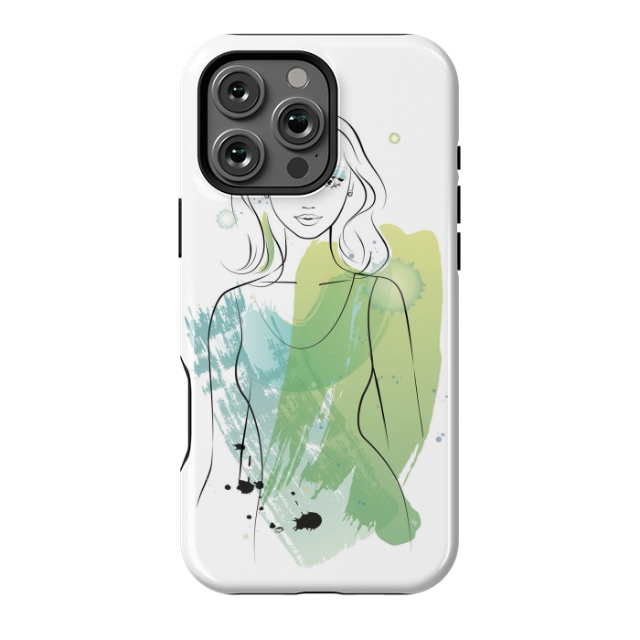 iPhone 16 Pro Max StrongFit Watercolour girl by Martina