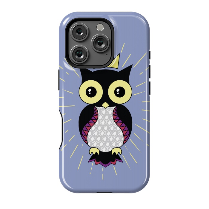 iPhone 16 Pro StrongFit All seeing owl by Laura Nagel