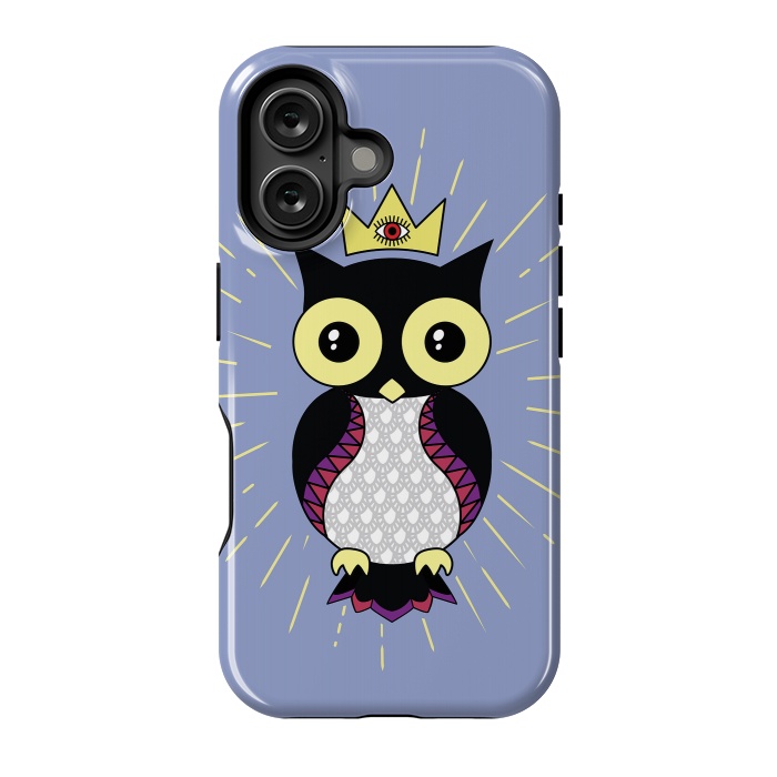 iPhone 16 StrongFit All seeing owl by Laura Nagel