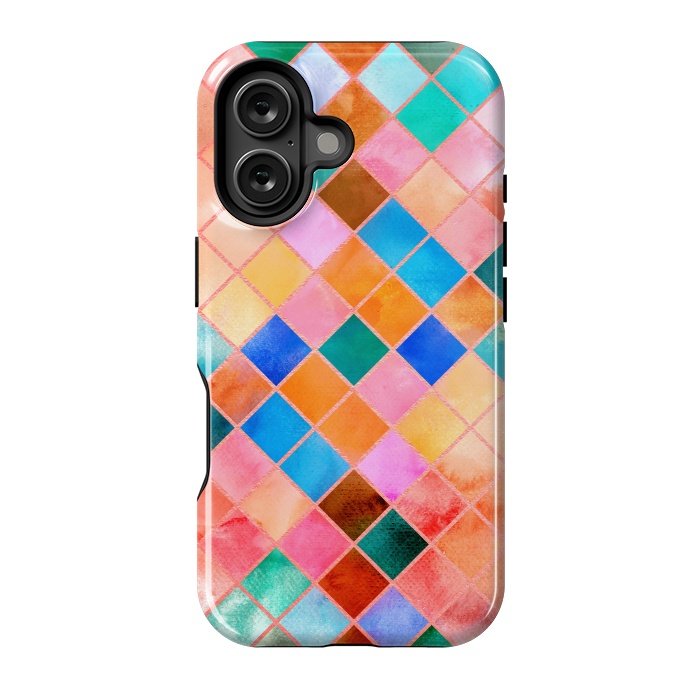 iPhone 16 StrongFit Stylish Watercolor Pattern by Art Design Works