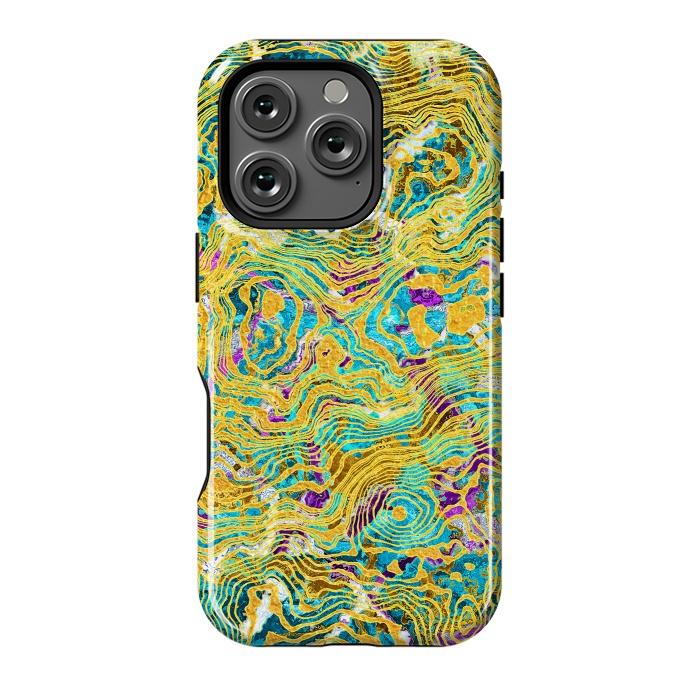 iPhone 16 Pro StrongFit Abstract Colorful Marble by Art Design Works