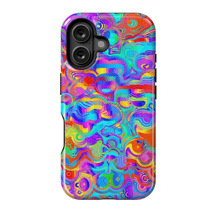 iPhone 16 StrongFit Abstract Colorful Design by Art Design Works