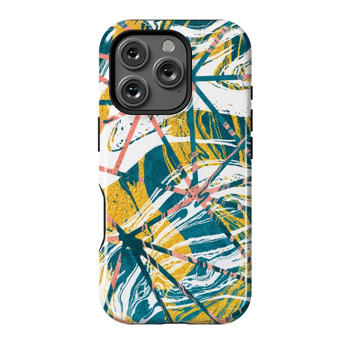 iPhone 16 Pro StrongFit Abstract Marble Waves Pattern by Art Design Works