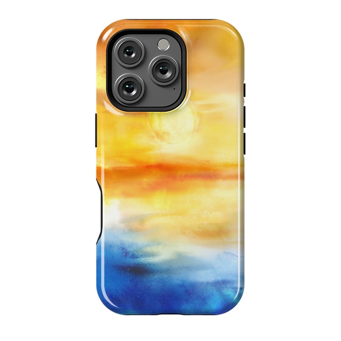 iPhone 16 Pro StrongFit Abstract Sunset Artwork I by Art Design Works