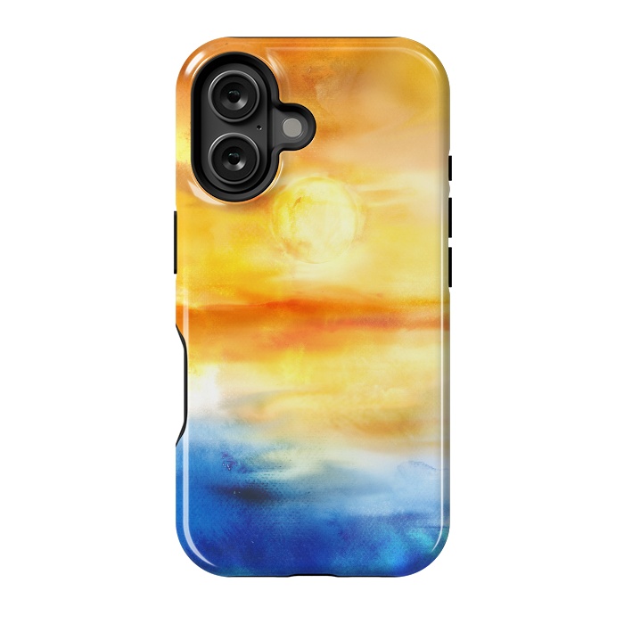 iPhone 16 StrongFit Abstract Sunset Artwork I by Art Design Works