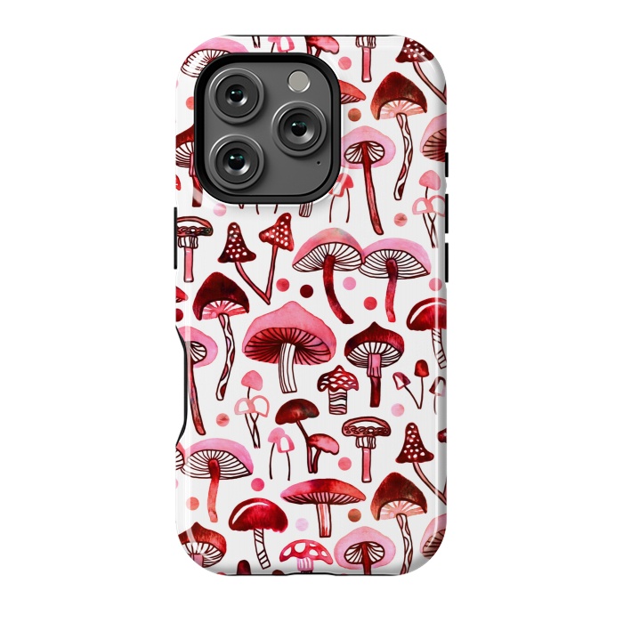 iPhone 16 Pro StrongFit Pink Mushrooms  by Tigatiga