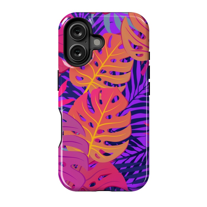 iPhone 16 StrongFit Palm Trees In Summer And Neon by ArtsCase