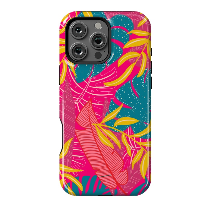 iPhone 16 Pro Max StrongFit Palm Patterns In Warm Colors by ArtsCase