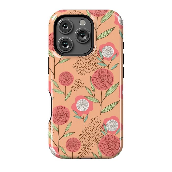 iPhone 16 Pro StrongFit Simple Flowers In Pastel by ArtsCase