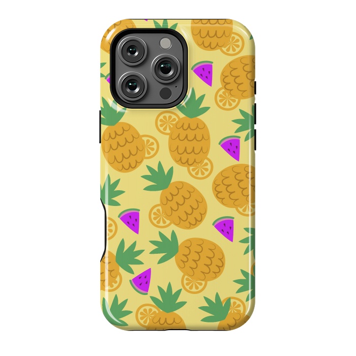 iPhone 16 Pro Max StrongFit Rain Of Watermelons And Pineapples by ArtsCase