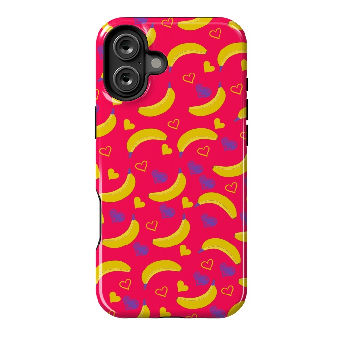 iPhone 16 Plus StrongFit Pop Art Style Bananas by ArtsCase