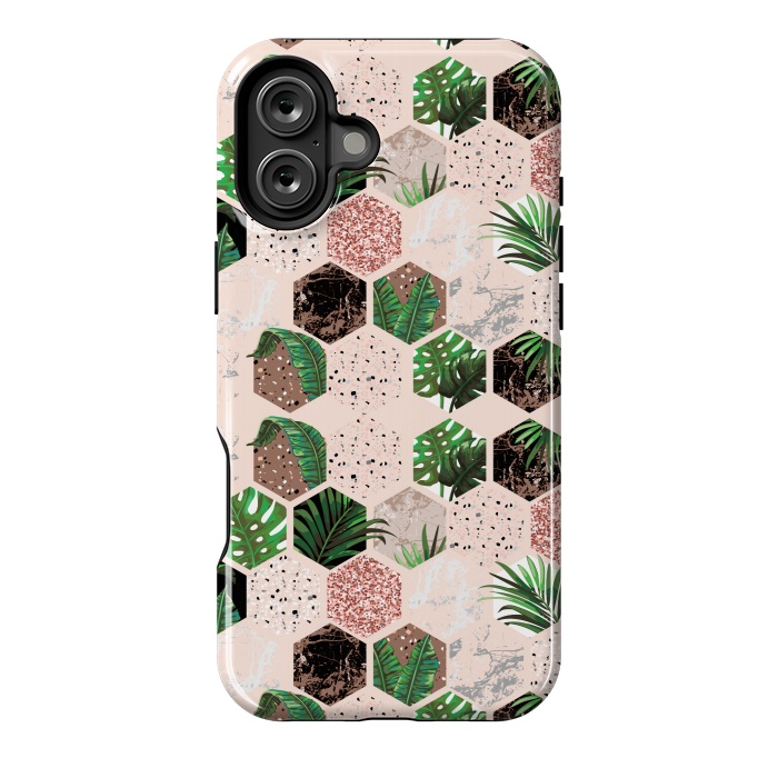 iPhone 16 Plus StrongFit Tropical Marble by ArtsCase