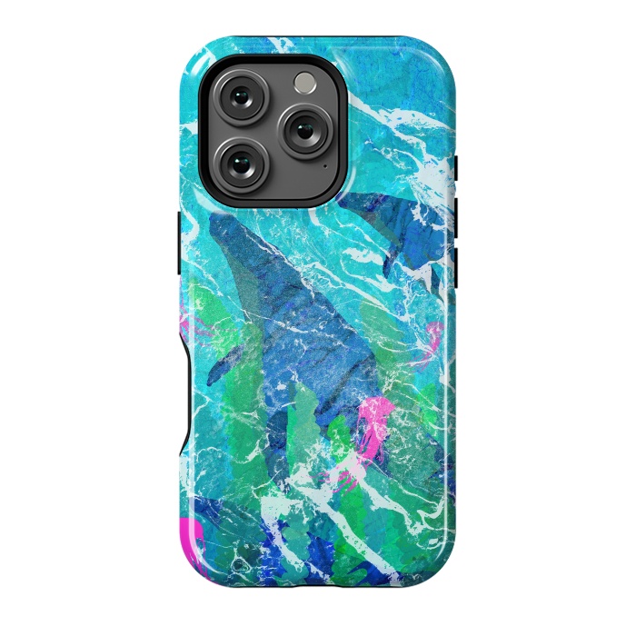 iPhone 16 Pro StrongFit Ocean whales by Steve Wade (Swade)