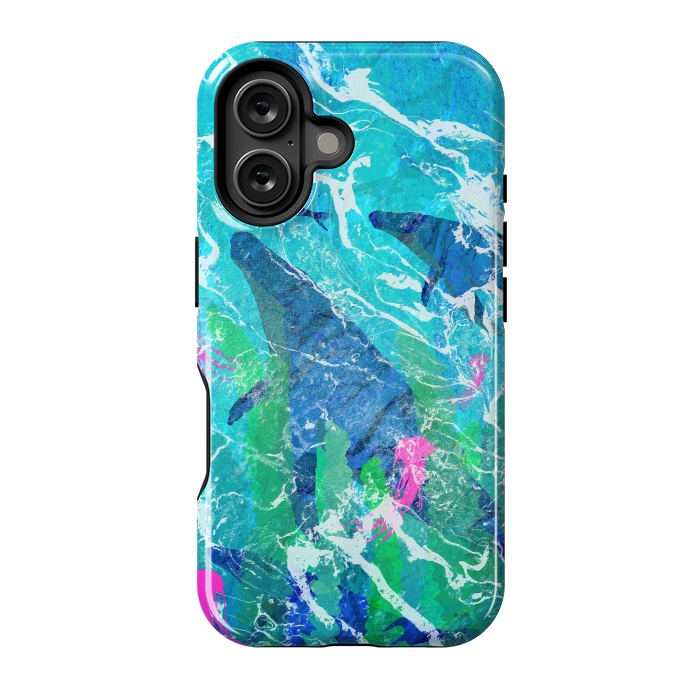 iPhone 16 StrongFit Ocean whales by Steve Wade (Swade)