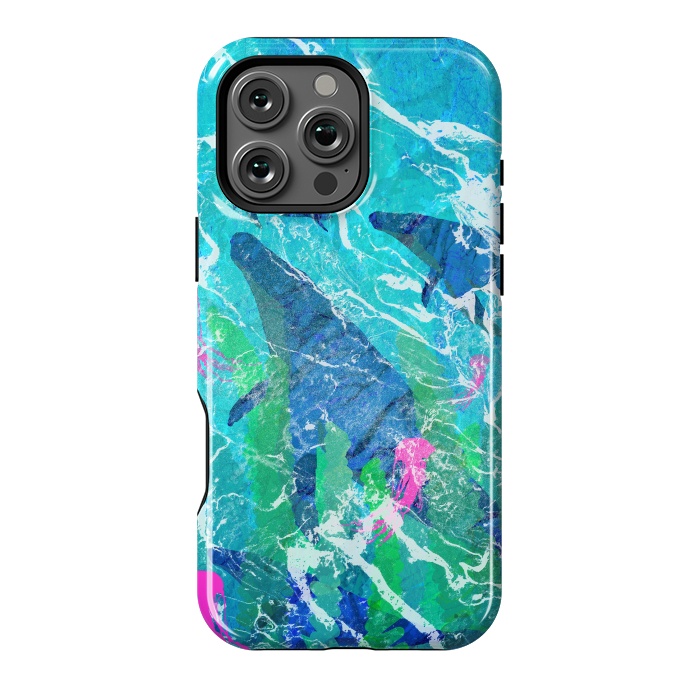 iPhone 16 Pro Max StrongFit Ocean whales by Steve Wade (Swade)