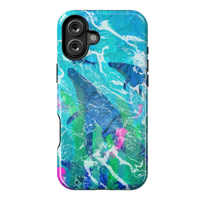 iPhone 16 Plus StrongFit Ocean whales by Steve Wade (Swade)