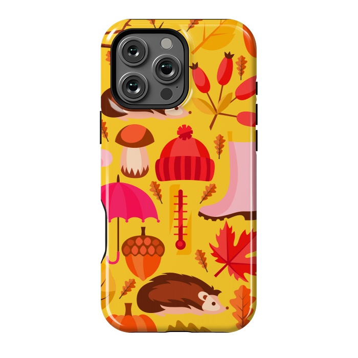 iPhone 16 Pro Max StrongFit Autumn Animals And Fruits by ArtsCase