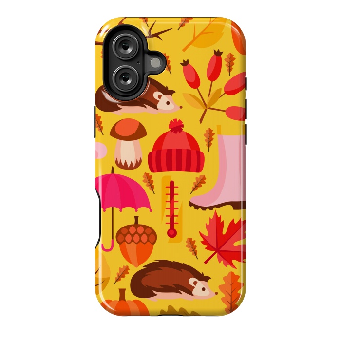 iPhone 16 Plus StrongFit Autumn Animals And Fruits by ArtsCase