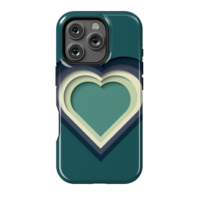 iPhone 16 Pro StrongFit Paper Cutout Heart 011 by Jelena Obradovic