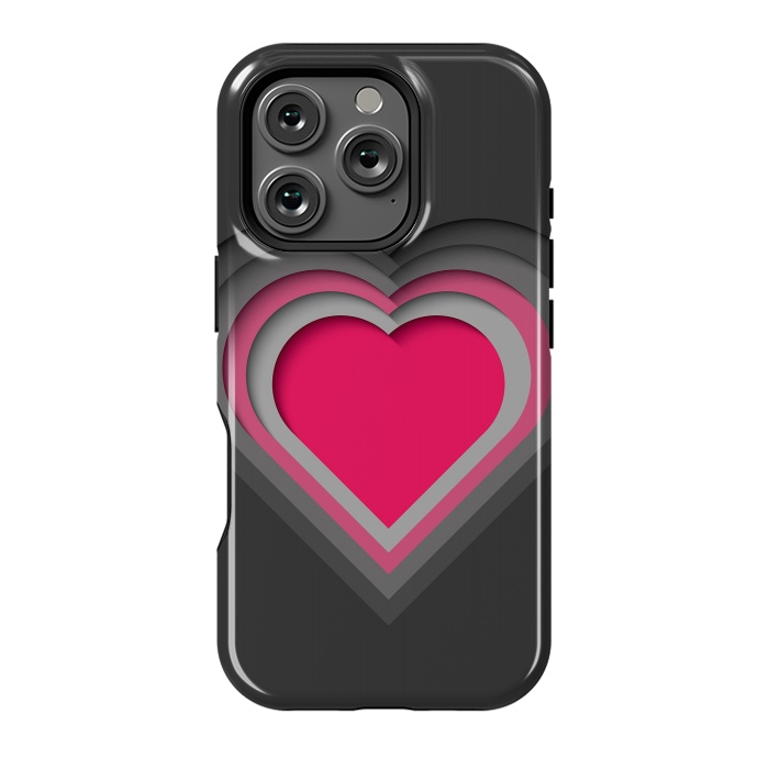 iPhone 16 Pro StrongFit Paper Cutout Heart 012 by Jelena Obradovic