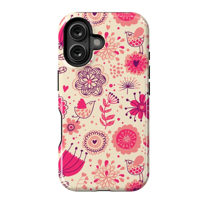 iPhone 16 StrongFit Romantic Flowers In Spring by ArtsCase