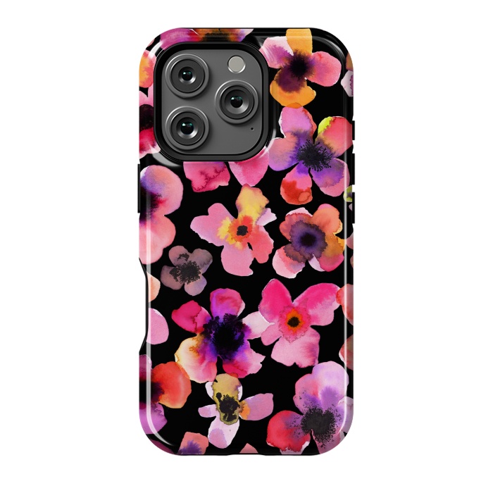 iPhone 16 Pro StrongFit Happy Sweet Flowers by Ninola Design