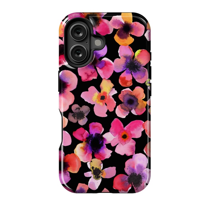 iPhone 16 StrongFit Happy Sweet Flowers by Ninola Design