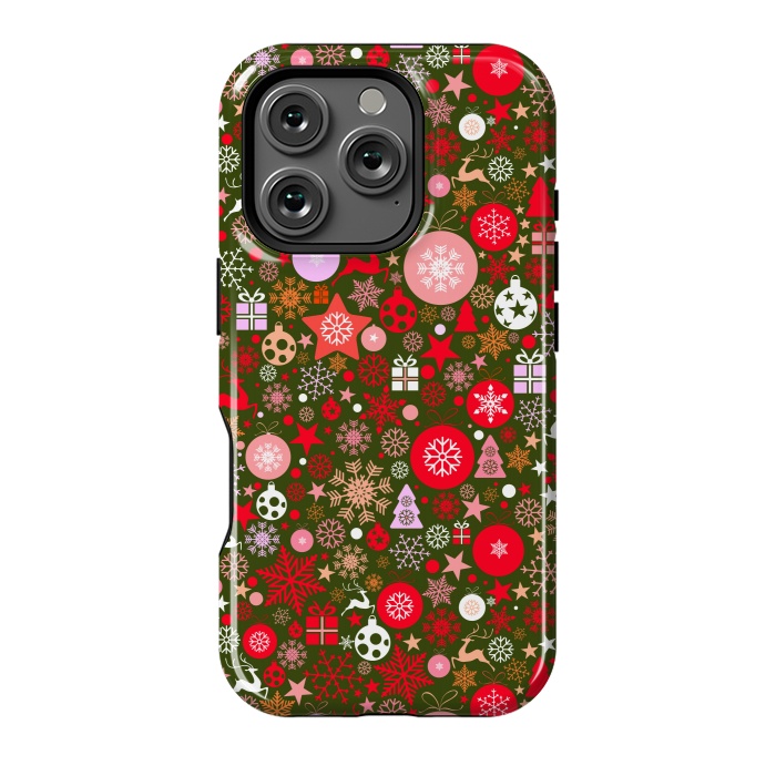 iPhone 16 Pro StrongFit Christmas Decorative Backdrops by ArtsCase