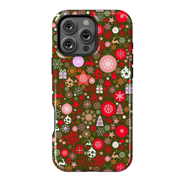 iPhone 16 Pro Max StrongFit Christmas Decorative Backdrops by ArtsCase