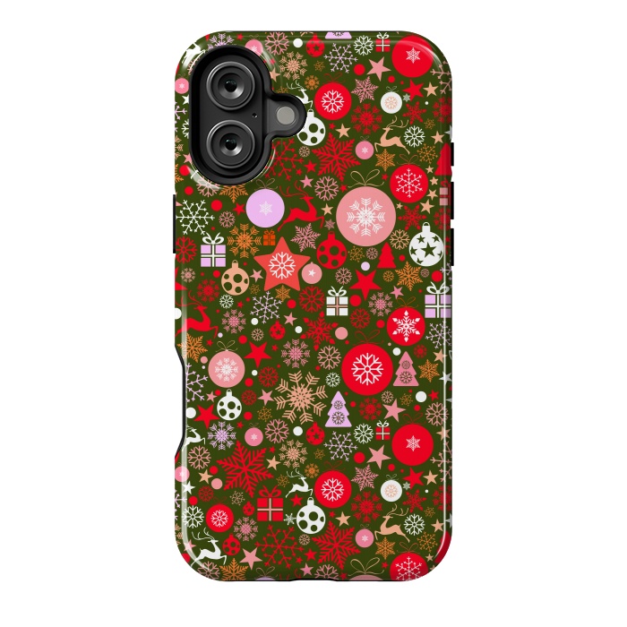 iPhone 16 Plus StrongFit Christmas Decorative Backdrops by ArtsCase