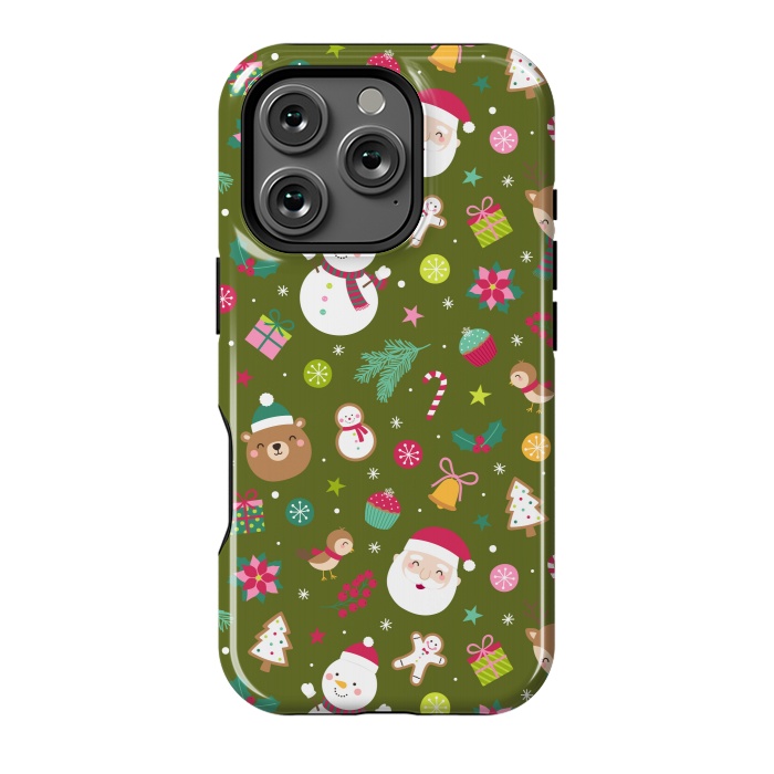 iPhone 16 Pro StrongFit Snowflakes and St. Nicholas by ArtsCase