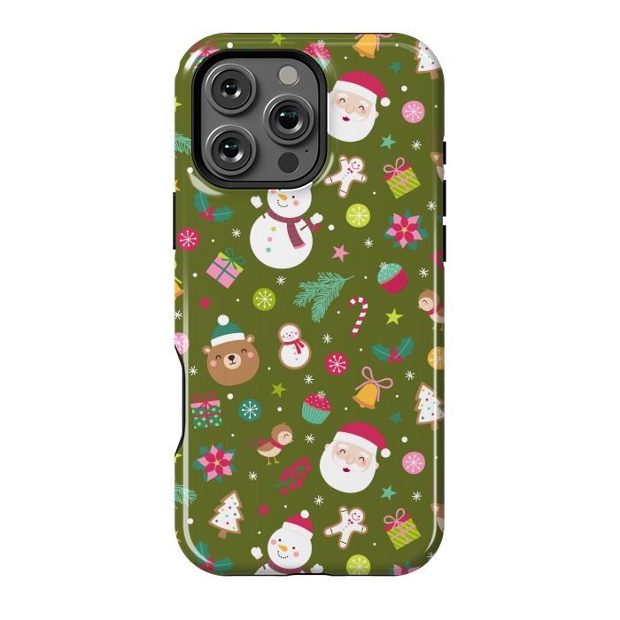 iPhone 16 Pro Max StrongFit Snowflakes and St. Nicholas by ArtsCase