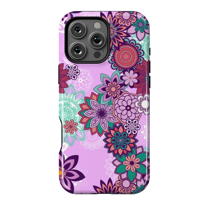 iPhone 16 Pro Max StrongFit Variety Of Purple Mandalas by ArtsCase