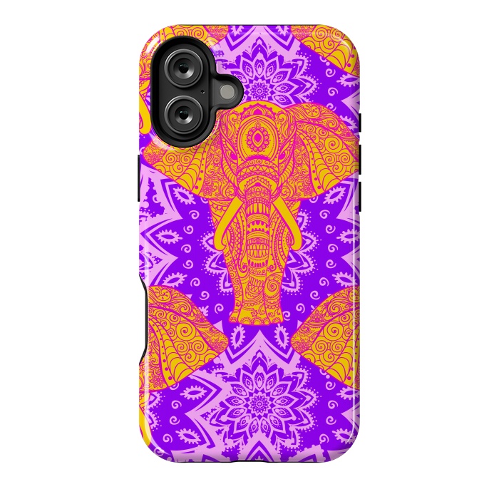 iPhone 16 Plus StrongFit Color Elephants by ArtsCase