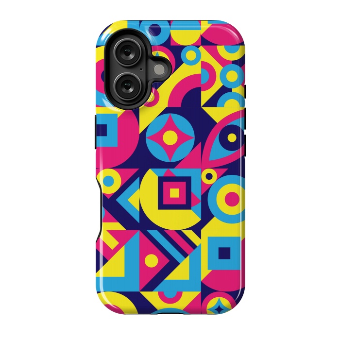 iPhone 16 StrongFit MULTI ABSTRACT PATTERN by MALLIKA