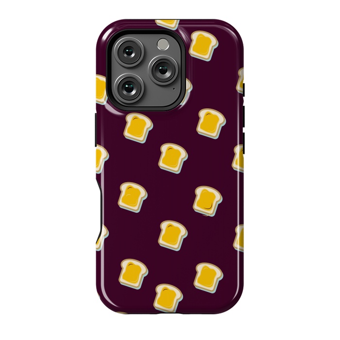 iPhone 16 Pro StrongFit BREAD BUTTER PATTERN 2  by MALLIKA