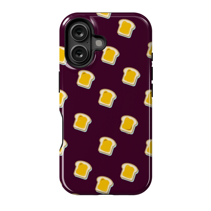 iPhone 16 StrongFit BREAD BUTTER PATTERN 2  by MALLIKA