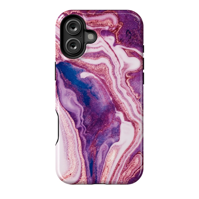 iPhone 16 Plus StrongFit swirls of marble by ArtsCase