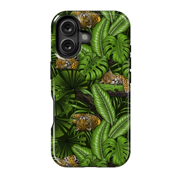 iPhone 16 StrongFit Jungle kitties by Katerina Kirilova