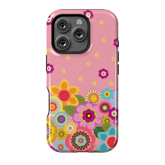 iPhone 16 Pro StrongFit assorted spring flowers by ArtsCase