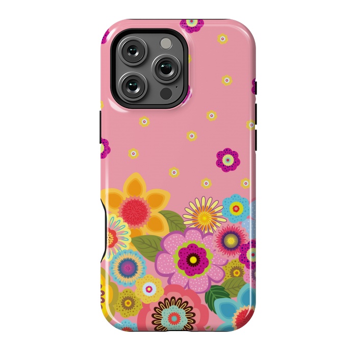 iPhone 16 Pro Max StrongFit assorted spring flowers by ArtsCase