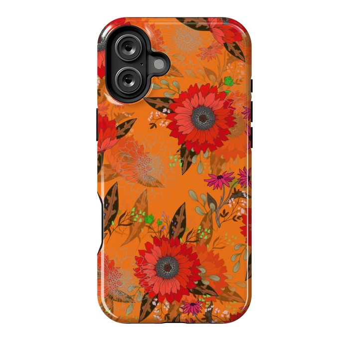 iPhone 16 Plus StrongFit Sunflowers for October by ArtsCase