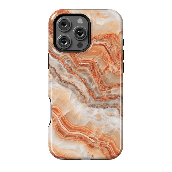 iPhone 16 Pro Max StrongFit limestone in orange by ArtsCase