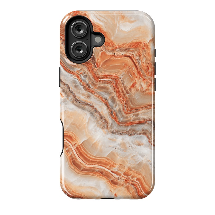 iPhone 16 Plus StrongFit limestone in orange by ArtsCase