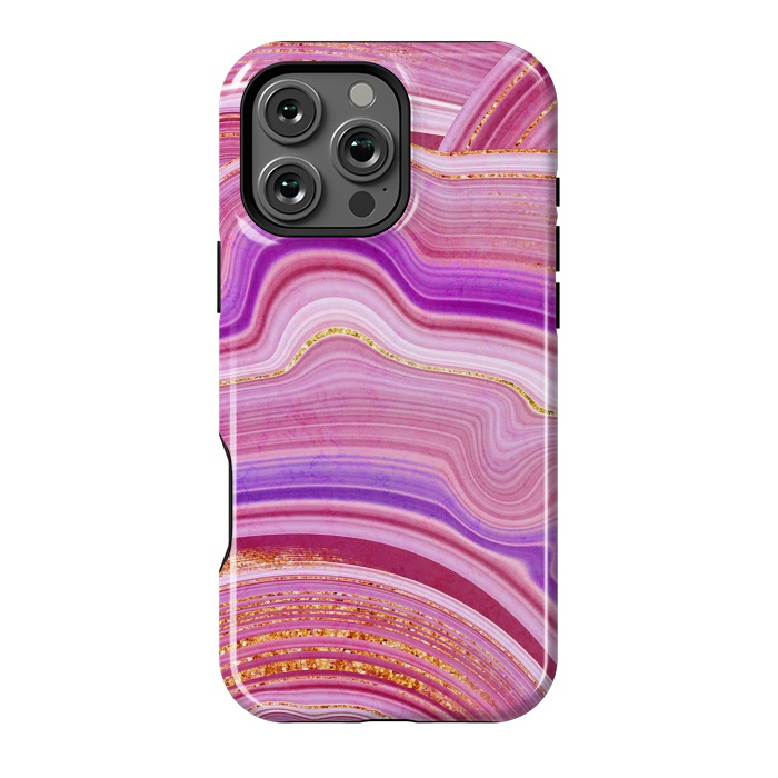 iPhone 16 Pro Max StrongFit Marble Design fake stone textures, painted artificial marbled by ArtsCase