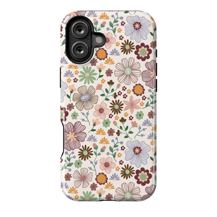 iPhone 16 Plus StrongFit Autumn Wild Bloom by TracyLucy Designs