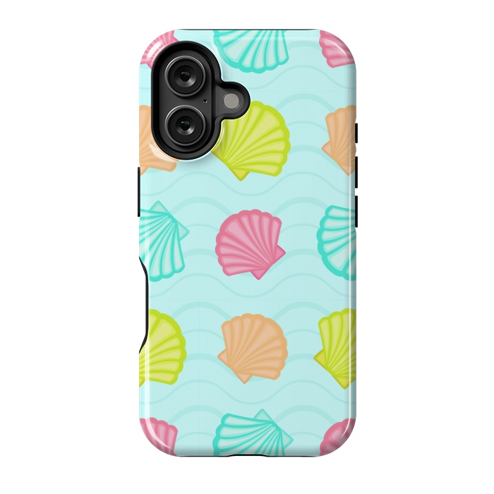 iPhone 16 StrongFit SEA SHELLS PATTERN by MALLIKA