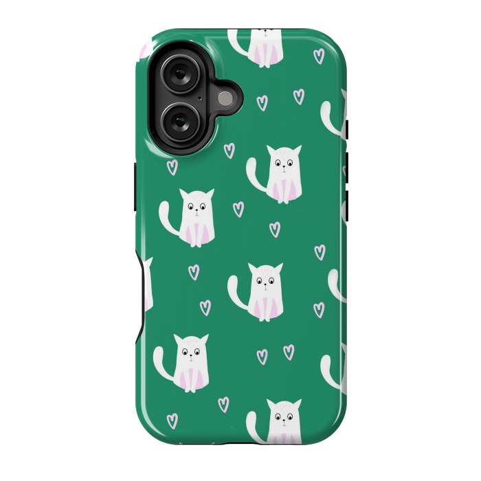 iPhone 16 StrongFit cats pattern by haroulita