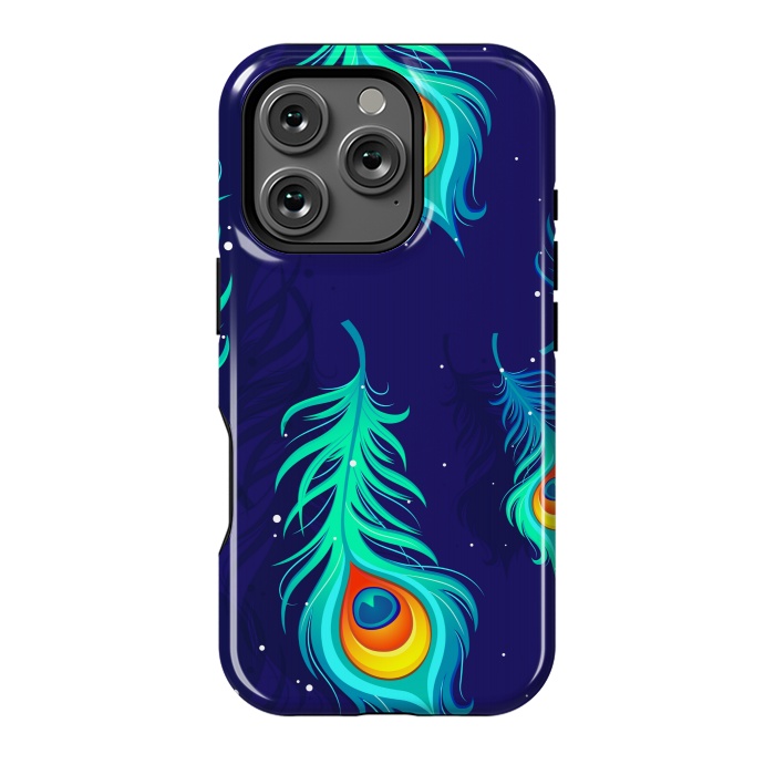 iPhone 16 Pro StrongFit peacock pattern 2  by MALLIKA